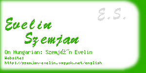 evelin szemjan business card